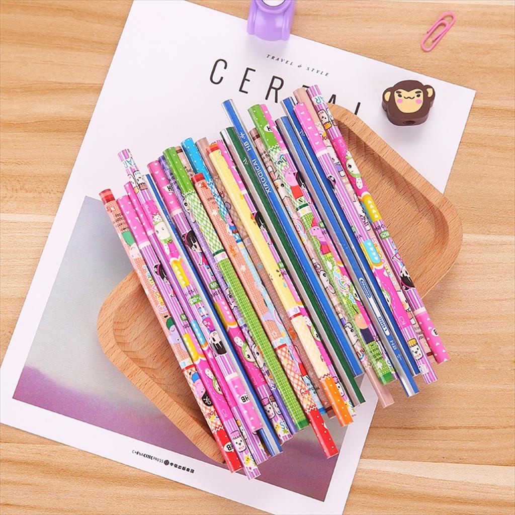 

GH 909 - (ECER 1PC) Pensil 2B Karakter kartun animasi lucu wooden Pencil 2B Fancy perlengkapan alat tulis sekolah