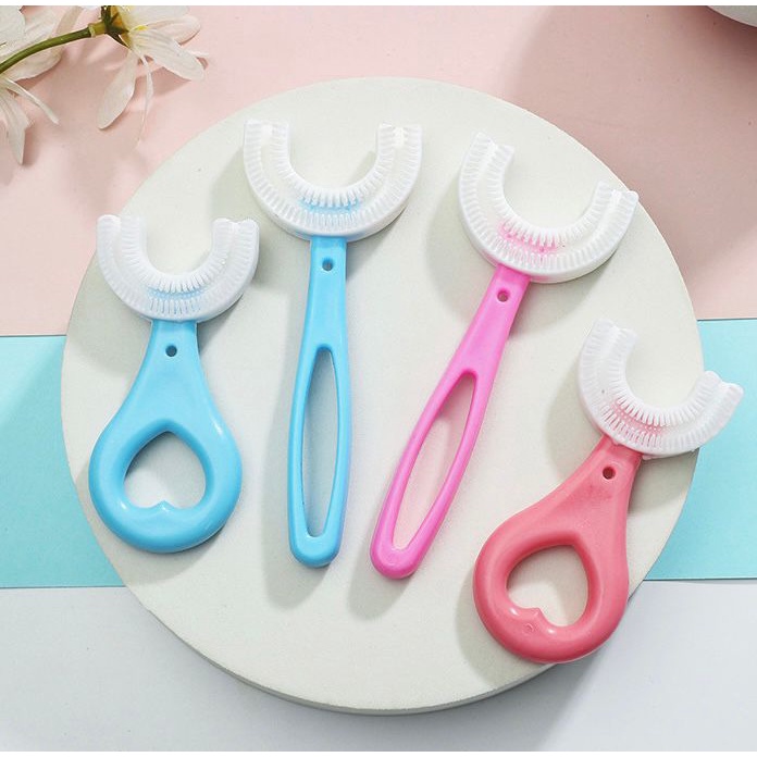 OS Sikat Gigi Anak Bentuk U Silikon  / Training Toothbrush