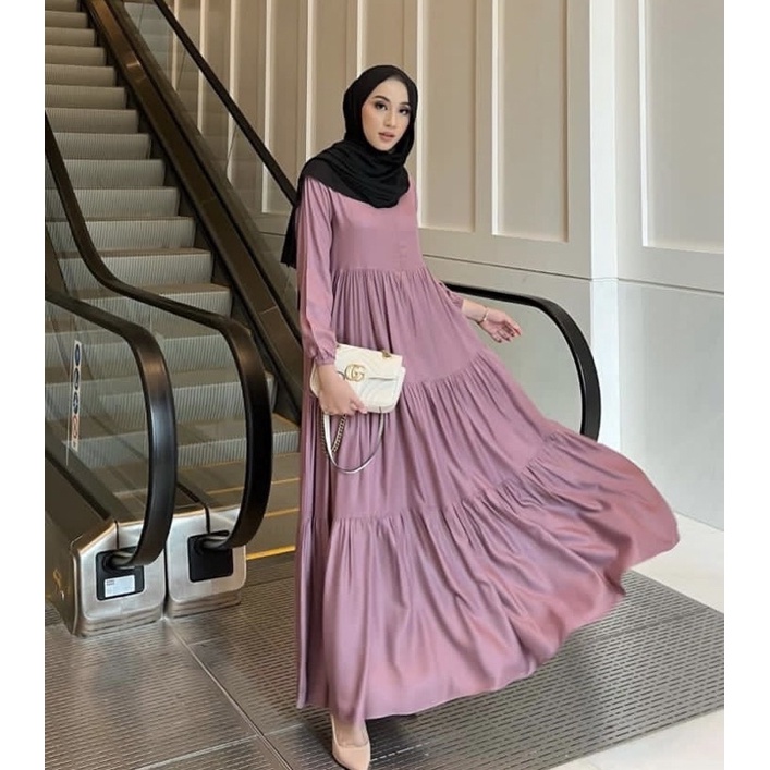amara dress basic gonegani size /gamis/dress