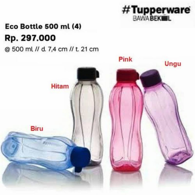 botol tupperware eco 500ml