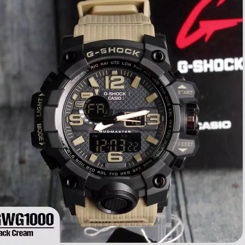 {SRU.21Jl22ᴬ} JAM TANGAN G-SHOCK CASIO GWG 1000 SPORTY TALI WARNA HITAM LIST BIRU HITAM LIST GOLD