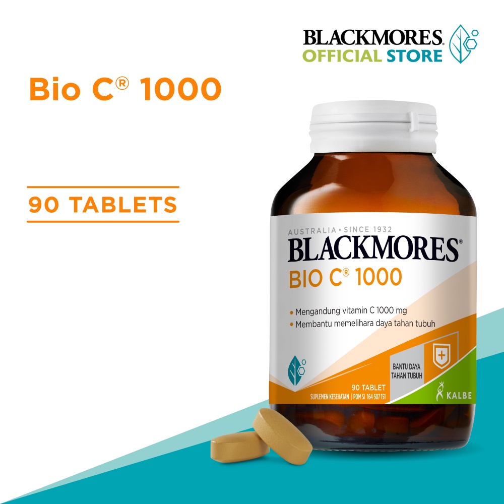Blackmores Bio C 1000mg 1 Tablet Per Hari Tinggi Vitamin C Isi 90 Tablet (Membantu Jaga Daya Tahan T
