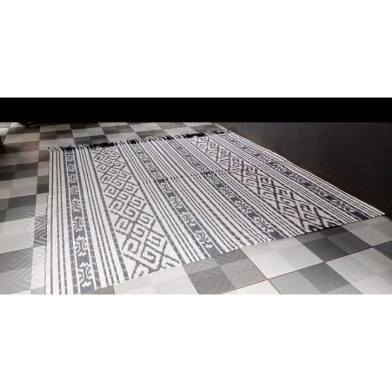KAIN TENUN BLANKET ORY JEPARA MOTIF DASARAN PUTIH