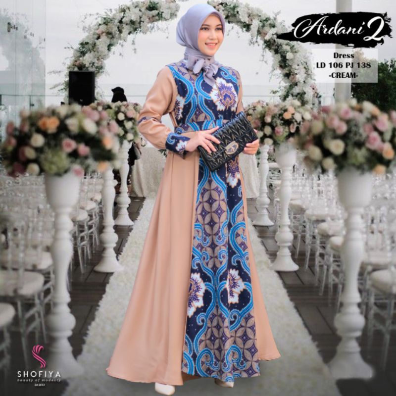 GAMIS BATIK PESTA / GAMIS KONDANGAN  ARDANI 2 BY SHOFIYA