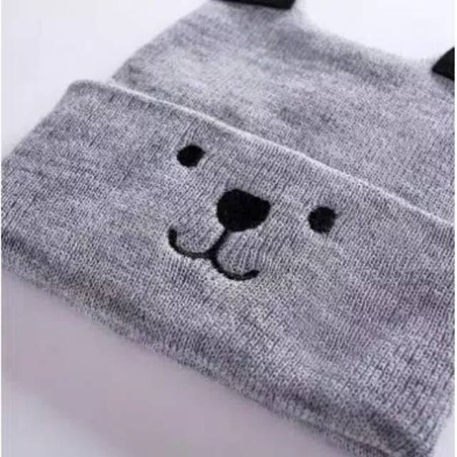 TOPI BAYI / TOPI RAJUT IMPORT TEBAL DAN HANGAT / KUPLUK BAYI LUCU DAN IMUT