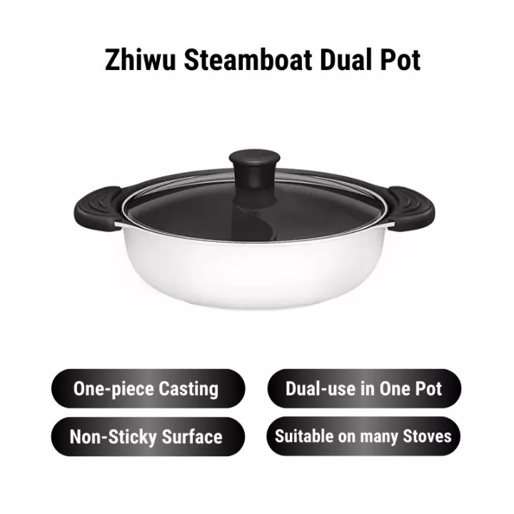 ZHIWU GJT03CM - YUAN YANG Shabu Steamboat Cooking Soup Pot 27 cm