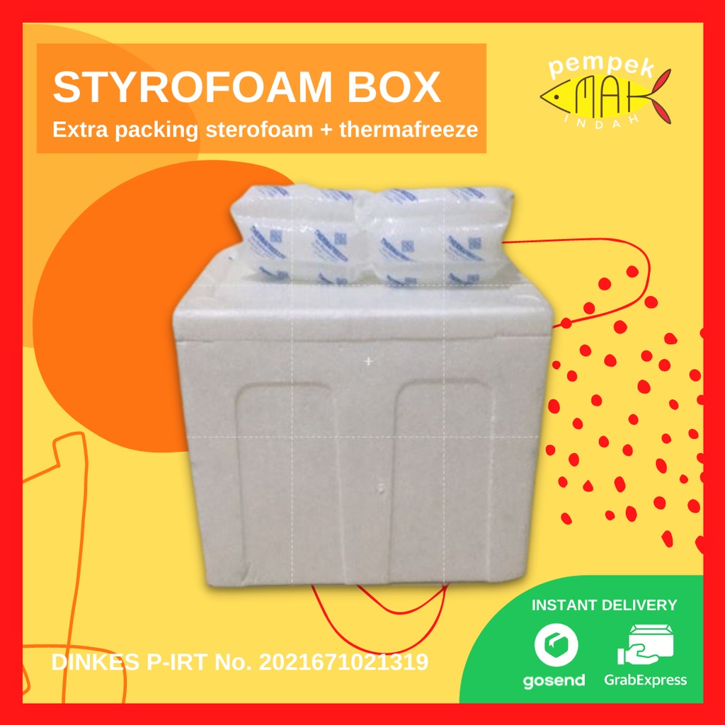 Tambahan Styrofoam Gabus dan Thermafreeze Berat 350gr