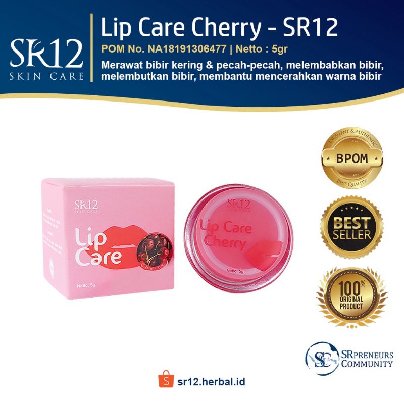 Lip care sr12 - pelembab bibir - pencerah bibir sr 12