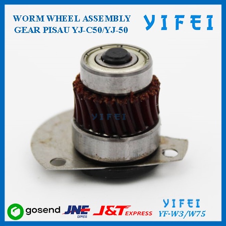 WORM WHEEL ASSEMBLY YIFEI YF-W3/W75/GEAR PISAU YJ-C50/YJ-50