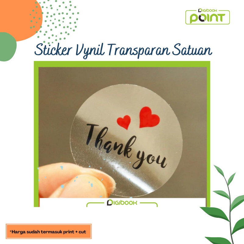 

STIKER VINIL / STICKER VINYL TRANSPARANT POTONG POLA SATUAN-Transparan