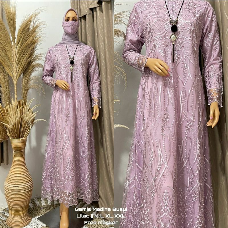 GAMIS MEDINA BUSUI / GAMIS PESTA / GAMIS BRUKAT / KEBAYA MODERN / OUTFIT BAJU PESTA / JN