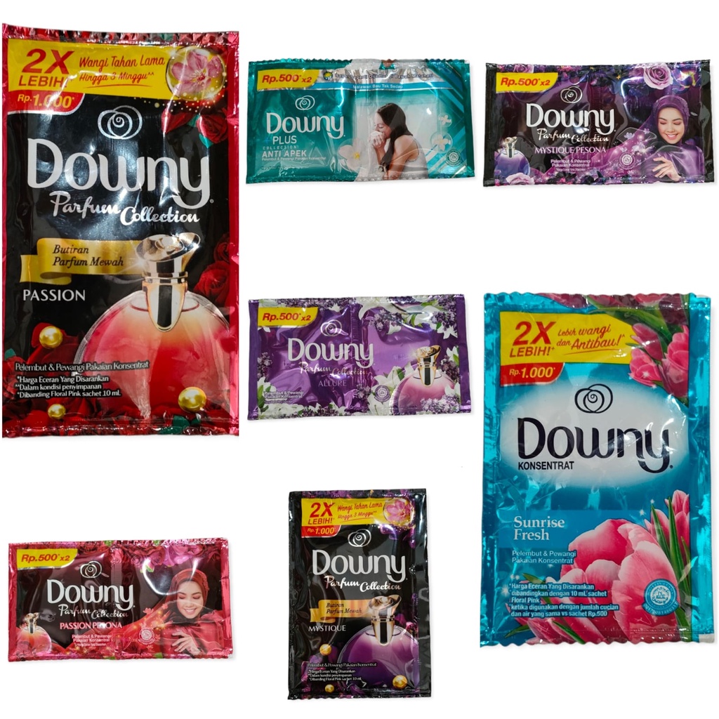 Downy Pewangi Pakaian Renceng 500an 1000an Sachet Rentengan