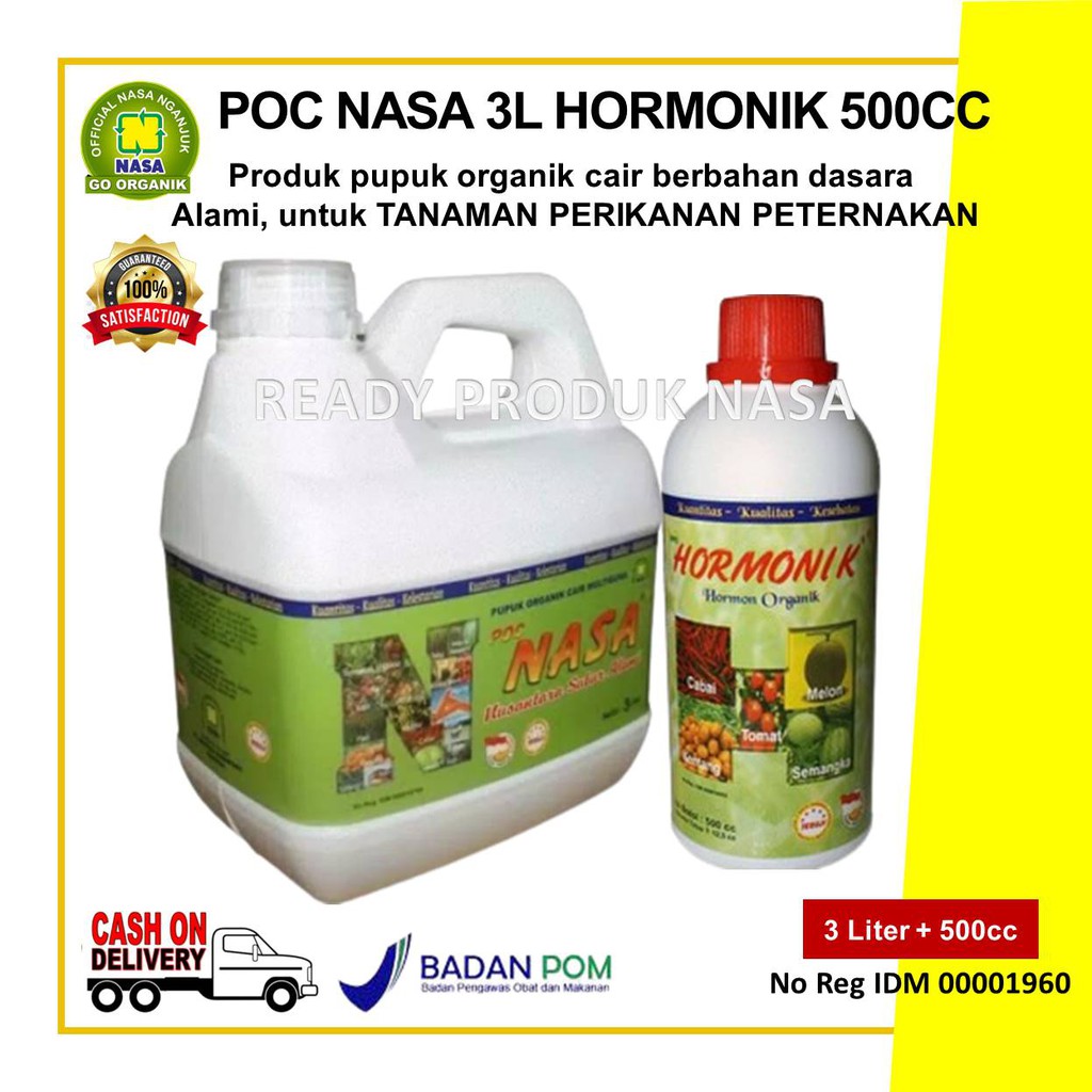 Hormonik ZPT 500ml POC Nasa 3liter Penyubur Tanaman Terbaik
