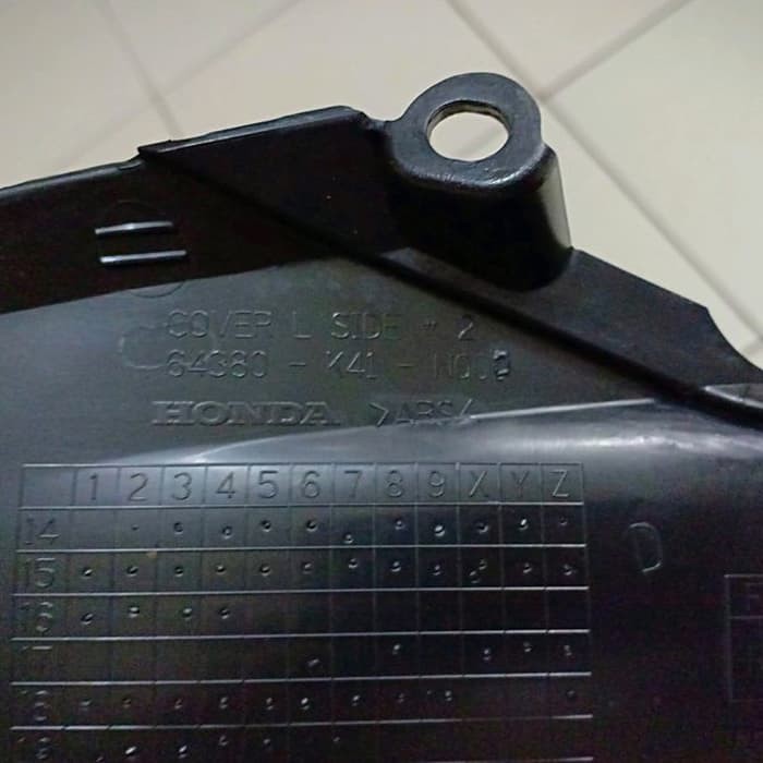 cover body side sambungan body supra x 125 FI injeksi k41 kanan atau kiri