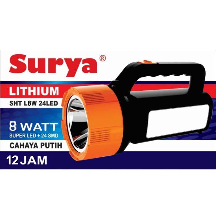 Senter lampu LED Surya SHT L8W 24LED