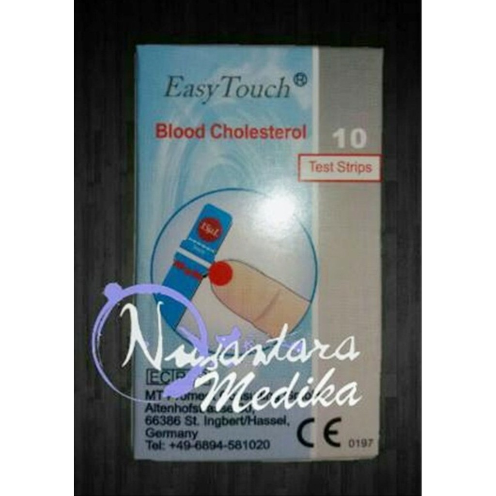 Refill Strip Cholestrol Original Easy Touch isi 10 / Strip Kolesterol Easy Touch isi 10 Tes