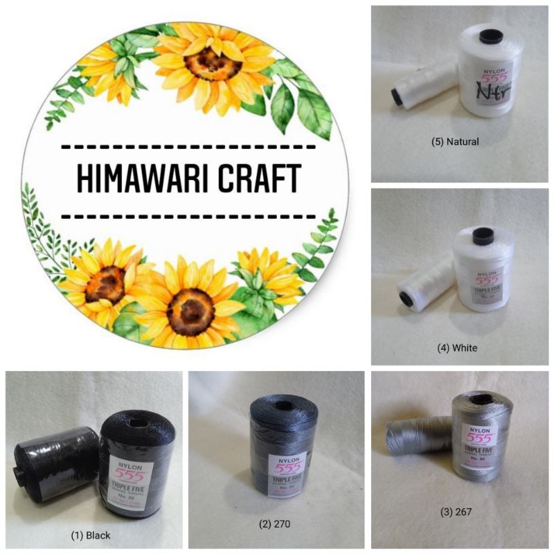 BENANG JAHIT NILON 555 NO 30 HARGA PER PCS BENANG ALAT JAHIT NILON
