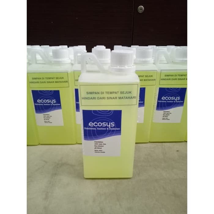 PAKET SANITIZER ECOSYS BPOM DESINFECTAN WITH BOTTLE SPAY EKONOMIS