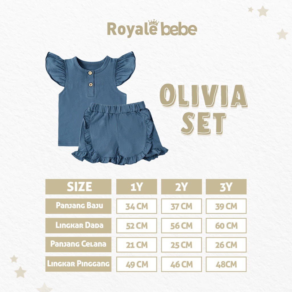 Setelan anak Royale Bebe Olivia Set perempuan