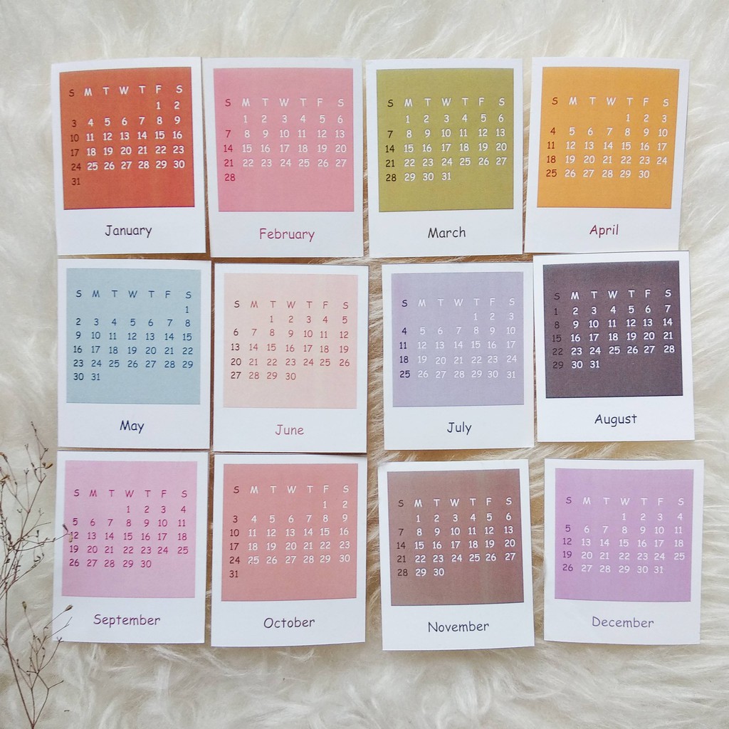 

TERMURAH Sticker Aesthetic Calendar Untuk Scrapbook Hiasan Kalender