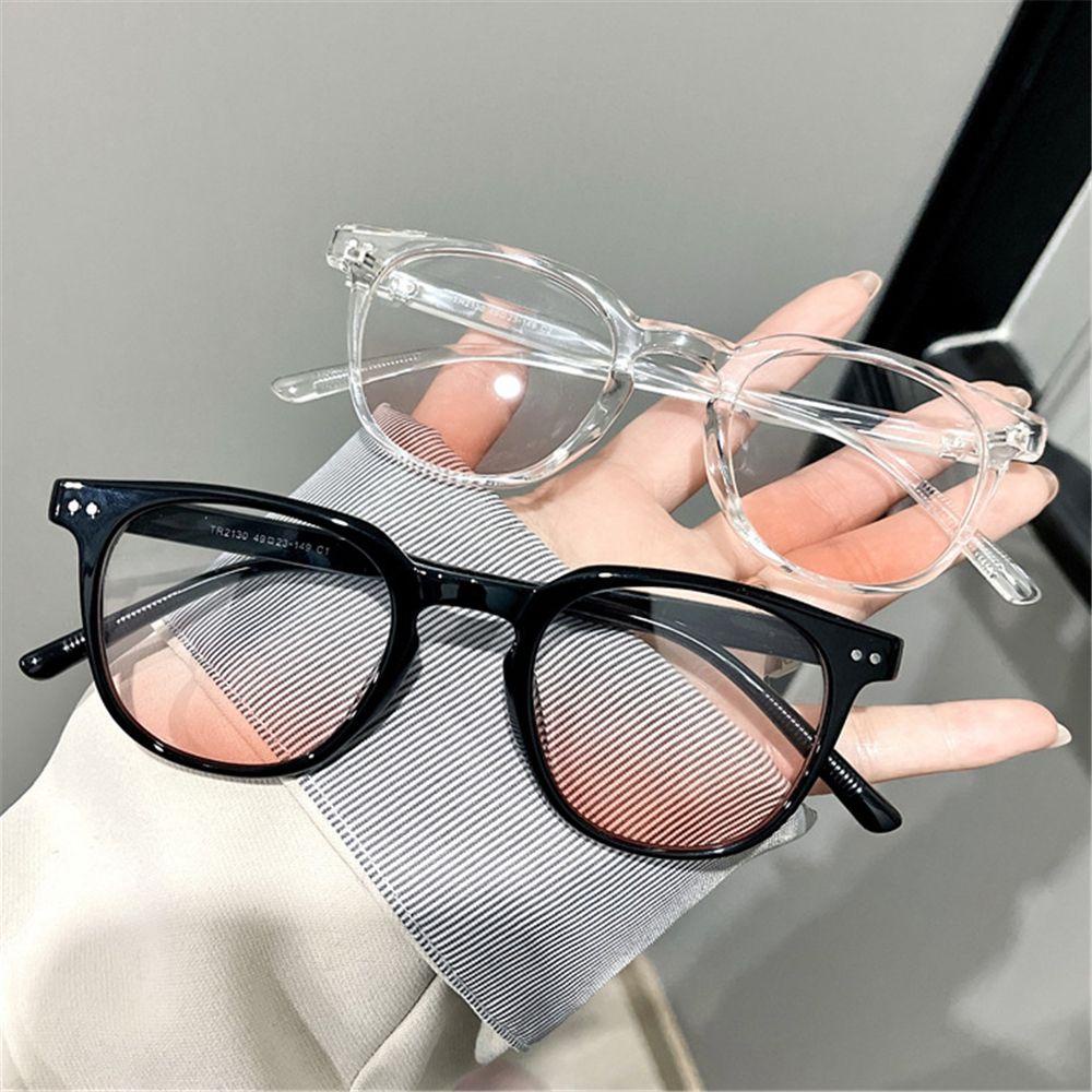 Top Wanita Kacamata Blush Fashion Round Eyewear Decorative Sunglasses