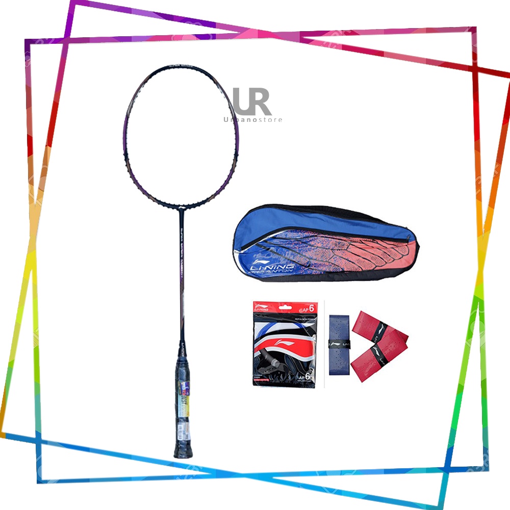 Raket Badminton ORIGINAL LINING SUPER SERIES SS 88 G7 + TAS + SENAR + GRIP