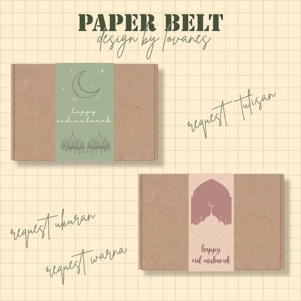 

Label Box Nasi Melingkar - Paperbelt Ulang Tahun, Khitan - Paperbelt Syukuran
