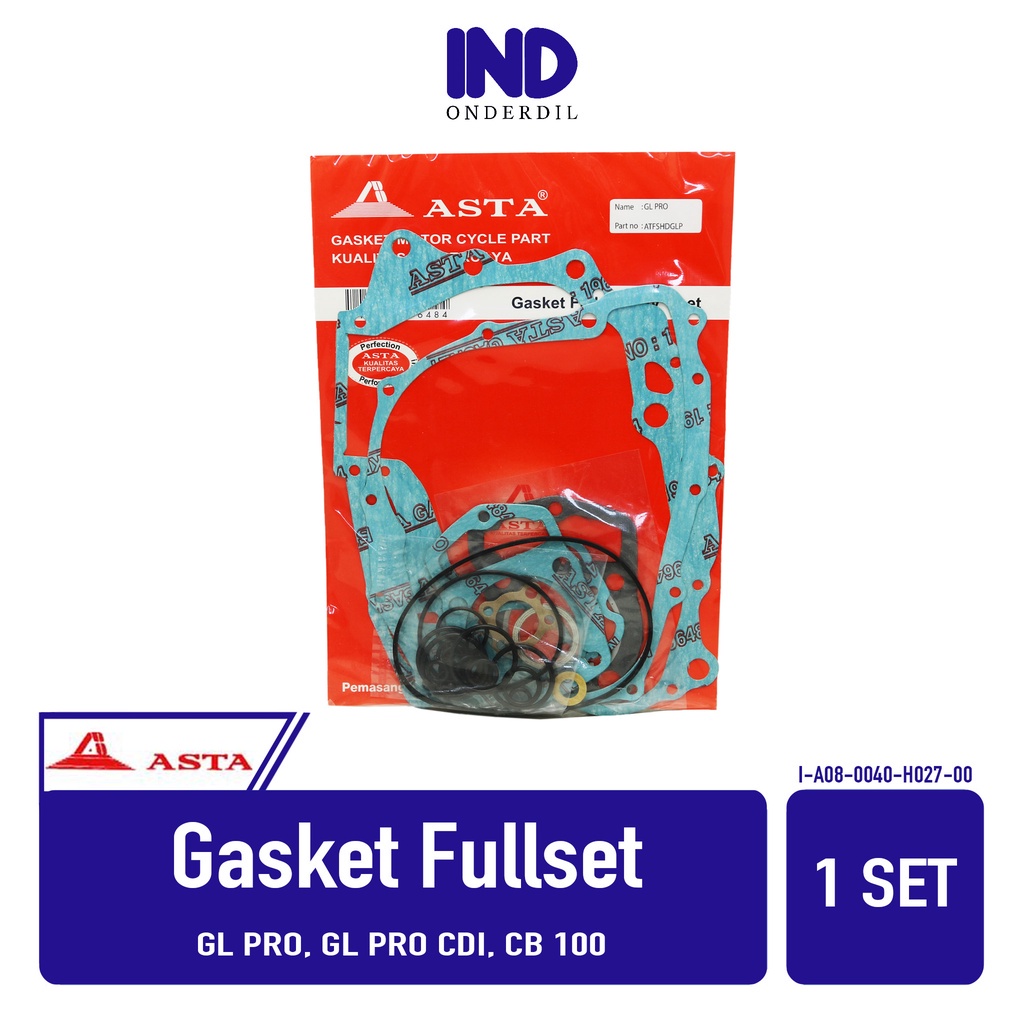 Gasket Perpak-Fullset-Topset Paking-Packing Full-Top-Set GLPro-GL Pro CDI Merk Asta