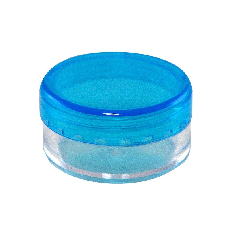 POT KECANTIKAN SERUM/CREAM/LIP BALM MURAH - KEMASAN SAHRE IN JAR 3GRAM WADAH BENING TUTUP COLORFULL