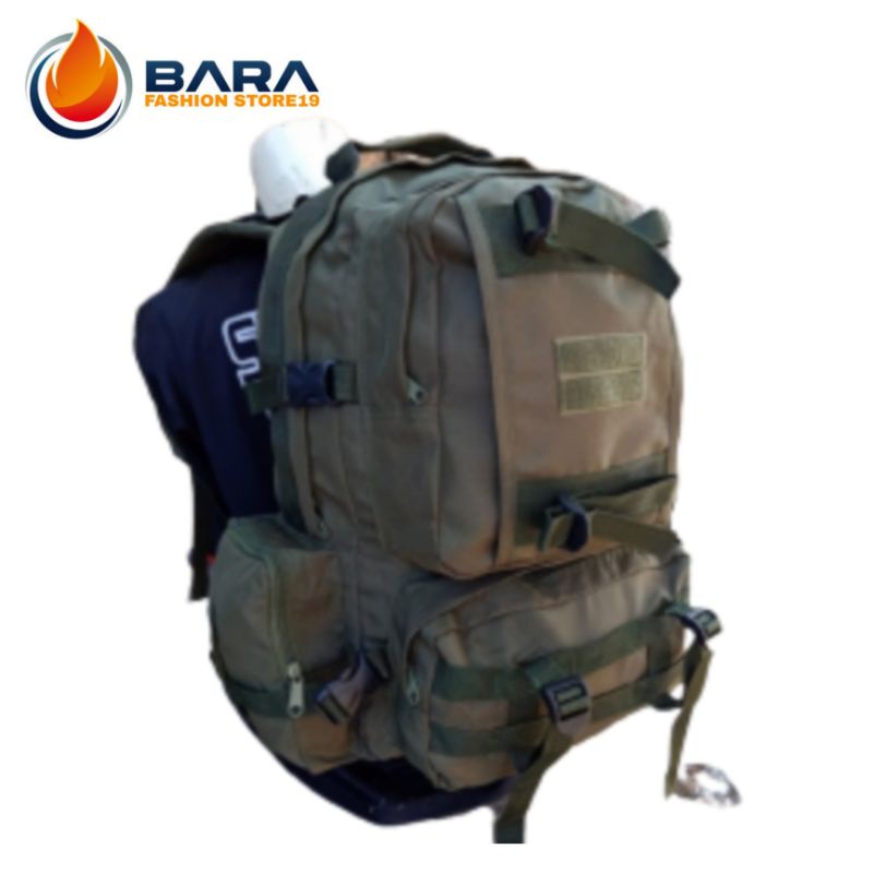 Tas ransel jumbo hijau army / tas ransel gultor hijau original Tni / ransel militer - barastore_mili