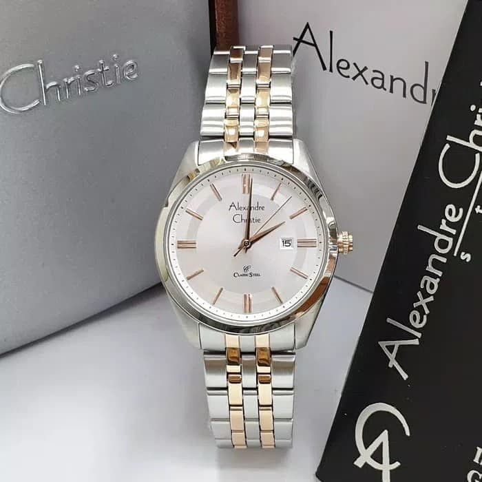 ORIGINAL Jam Tangan Wanita Alexandre Christie AC 8595 / AC8595 Garansi 1 Tahun