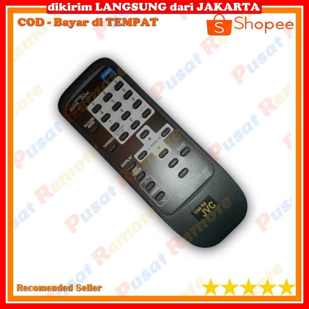 Remot Control Remote TV JVC Tabung Rm-C565 Tanpa Setting Program Original Pabrik / Super Terbagus