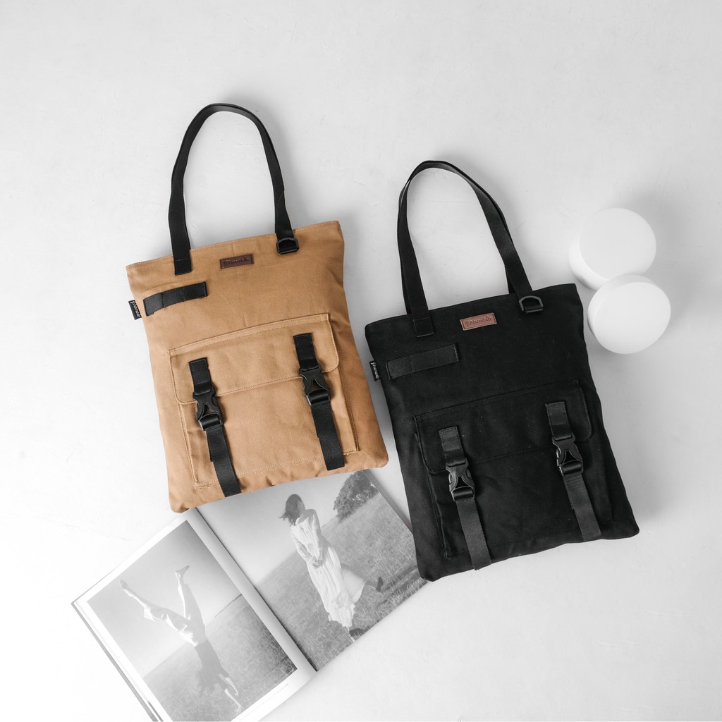 ORIGINAL PAMOLE - TOTEBAG KANVAS TOTEBAG KERJA TOTEBAG KULIAH PENUTUP RESLETING - UNISEX - YARRA