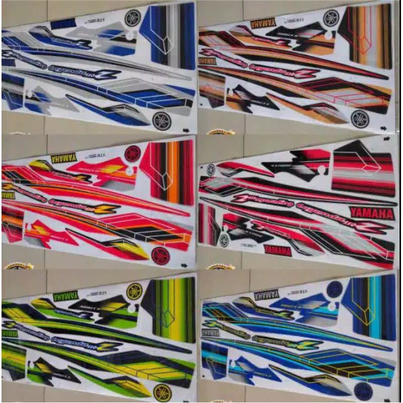 STIKER STRIPING VARIASI JUPITER Z LEGENDA 110Z