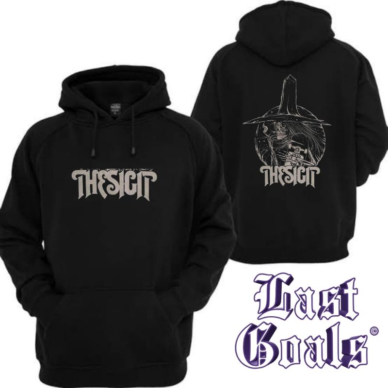 Jaket Hoodie THE SIGIT non zipper resleting jacket BAND katun baby terry cotton fleece / pria wanita