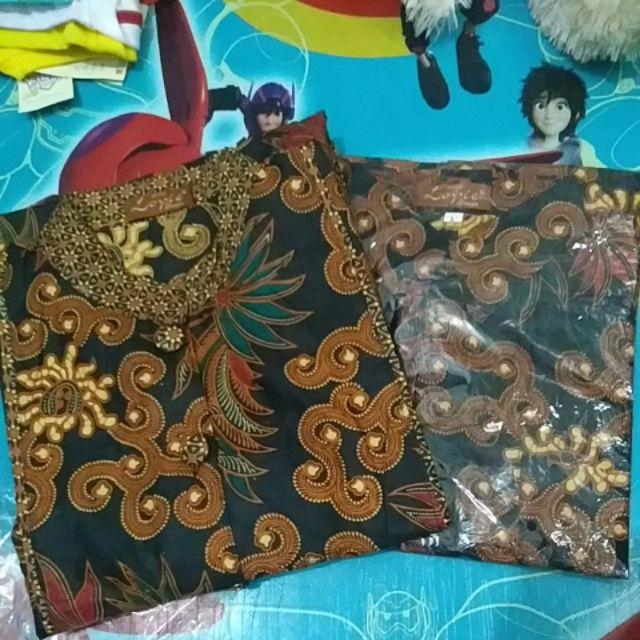 Batik Couple Gamis Katun Davina Sogan 2479