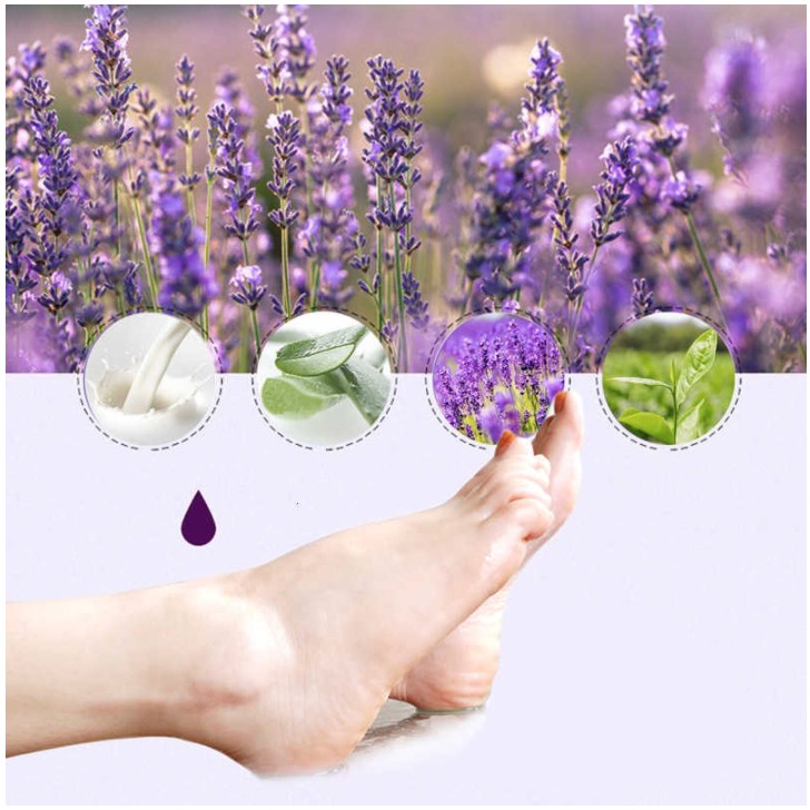 Efero Exfoliating Baby Foot Mask Masker Kaki Peeling Lavender &amp; Aloevera