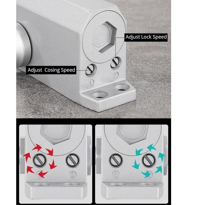 LANGSUNG ATC.. [COD]Otomatis DOOR CLOSER /Door Closer - Penutup Pintu Otomatis  180 Derajat tutup pi