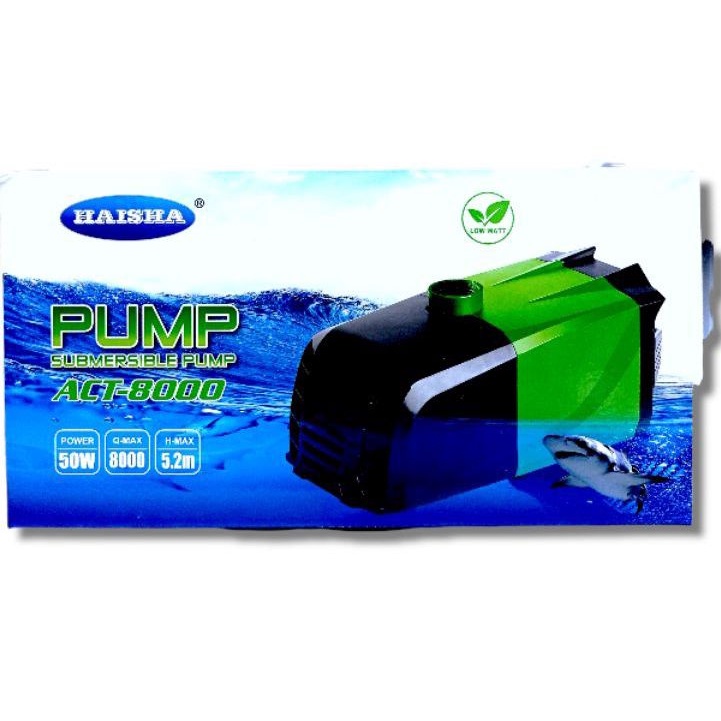 POMPA KOLAM SUBMERSIBLE PUMP LOW WATT HAISHA ACT 8000