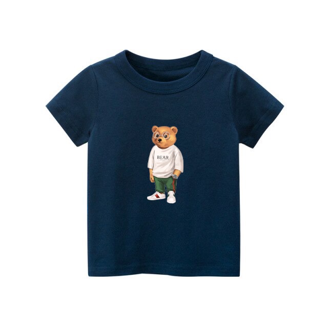 Kaos anak Stay Cool Bear kaos anak usia 1-8