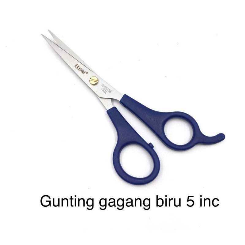 

gunting elov gagang biru 5 inc