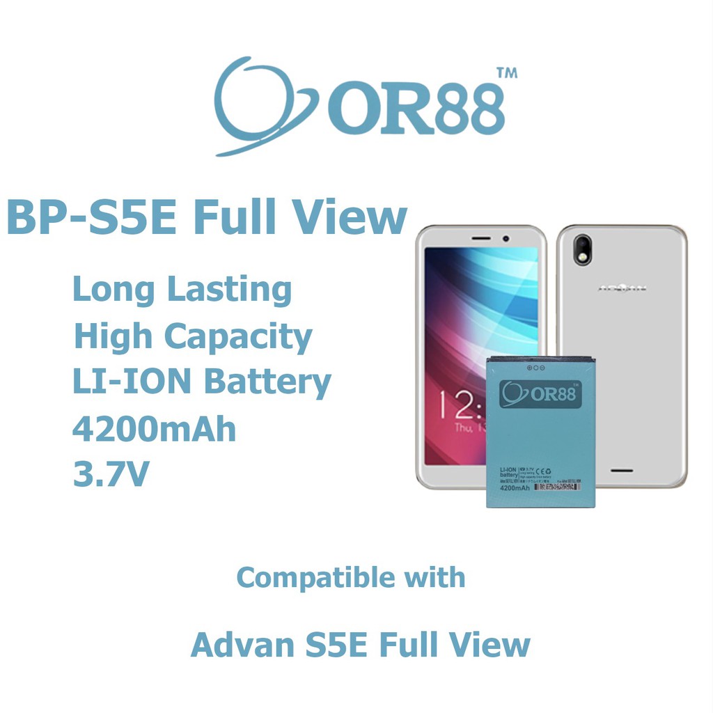 (P) Baterai batre battery Advan S5E Full view double power/IC oriens88