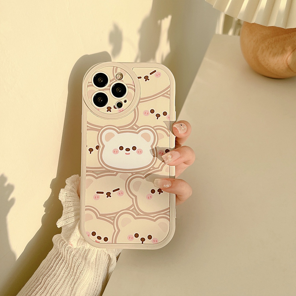 Soft Case Silikon Motif Kartun Beruang Untuk Iphone 13 XS XR 11 12 PRO MAX Mini