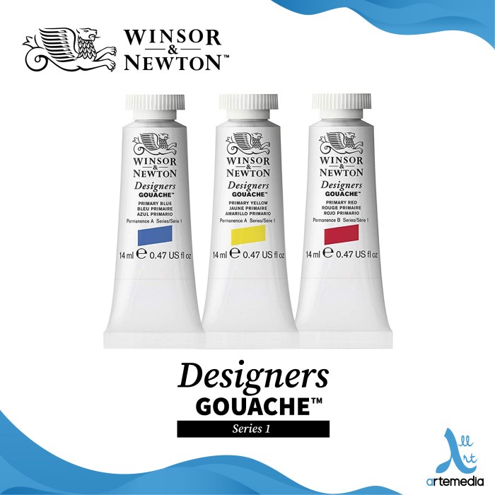 

Cat Guas Winsor & Newton 14ml Series 1 Designer Gouache - 02/03 - PR YELLOW DEEP