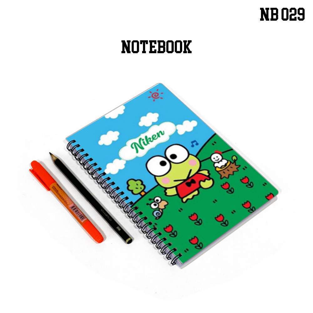 

NOTEBOOK SPIRAL A5 CUSTOM DESIGN / NOTE BOOK CUSTOM (KEROPPI)