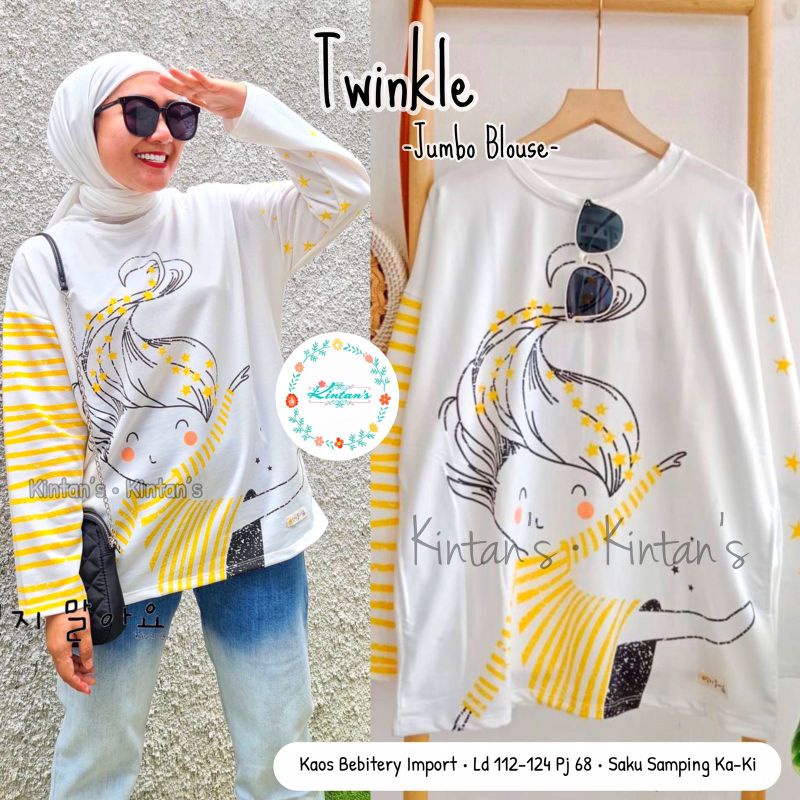 Twinkle blouse by kintans / Blouse muslimah babytery halus