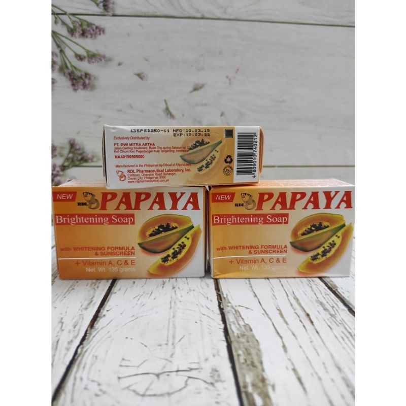 [ AGEN ] SOAP PEPAYA RDL 100% ORIGINAL / SABUN PEPAYA / SABUN ASLI PEPAYA RDL 135GR