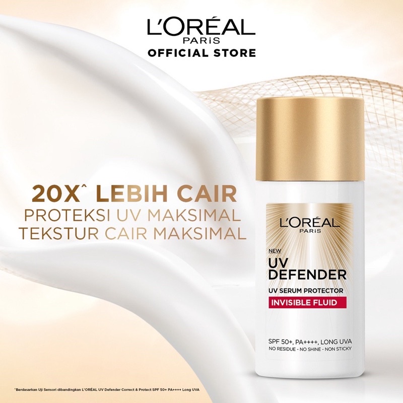 L'OREAL UV DEFENDER INVISIBLE FLUID SPF 50+/PA++++