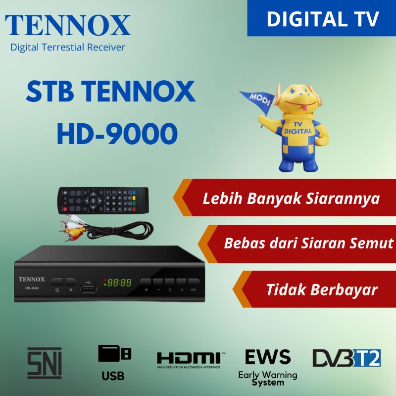 set top box Set Top Box Tennox /STB TV Digital Tennox HD-9000 bergaransi terbaik murah lengkap berkualitas tv digital X4E8