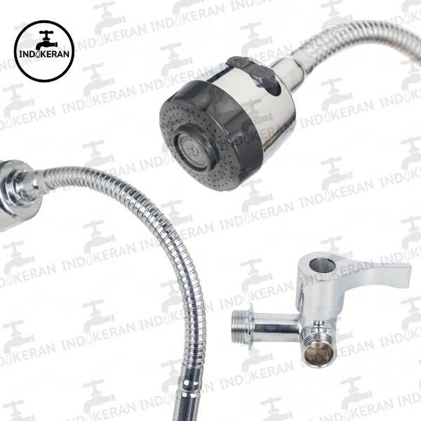 INDOKERAN - Kran Angsa Dapur Fleksibel / Flexible - 1/2 Inch - High Quality